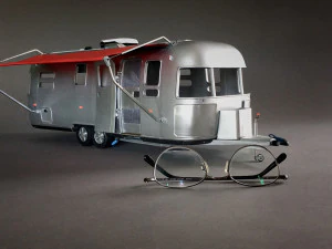 airstream trailer scale 1-18 3d print model 3D Print Model in