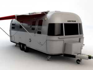 airstream trailer scale 1-18 3d print model 3D-printmodel