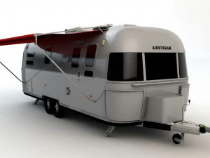 airstream trailer scale 1-18 3d print model 3D Print Model in