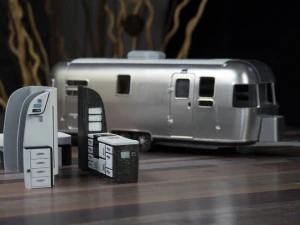 airstream trailer scale 1-18 3d print model 3D Print Model in