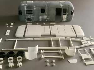 airstream trailer scale 1-18 3d print model 3D-printmodel