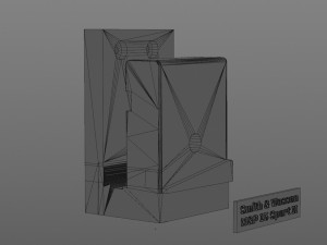 floating wall mount smith and wesson edition 3d print model 3D 打印模型