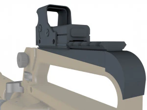 ऐमपॉइंट और हैंडल एडॉप्टर 3डी प्रिंट मॉडल 3D प्रिंट मॉडल