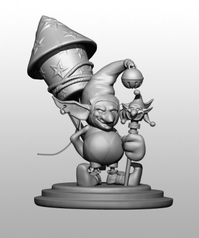royal jester 3Dモデル .c4d .max .obj .3ds .fbx .stl .blend 