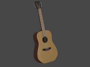 guitar 3D 모델