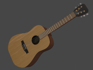 guitar 3D 모델