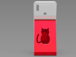 phone cat holder 3D Print Model