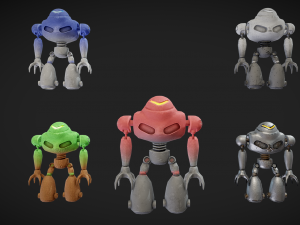 elemental robots pack Modelo 3D
