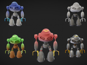 elemental robots pack Modelo 3D