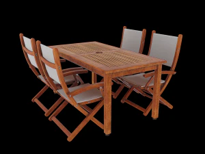 table de jardin Modèle 3D