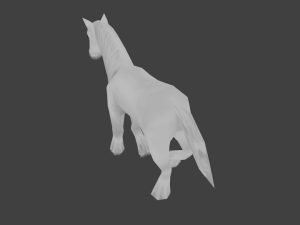 low poly horse 3D Model