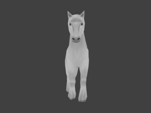 low poly horse 3D Model
