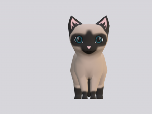 chibi cat v1 3D-Modell