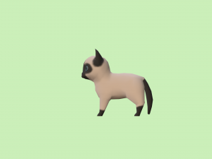 chibi cat v1 3D-Modell