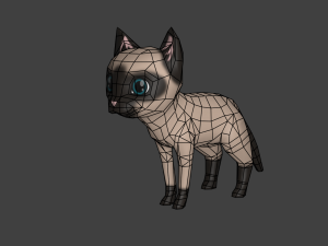 chibi cat v2 3D Model