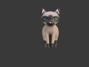 chibi cat v2 3D Model