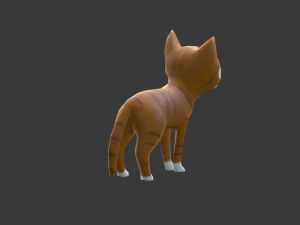 chibi cat v2 3D Model