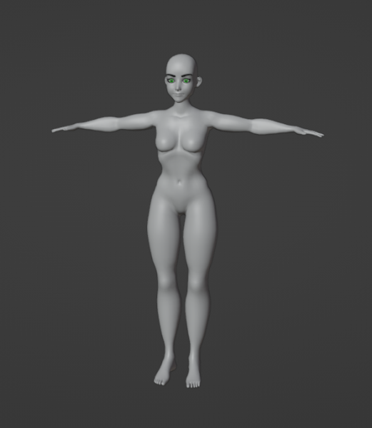 Basic Body woman Modelo 3D .c4d .max .obj .3ds .fbx .stl .blend