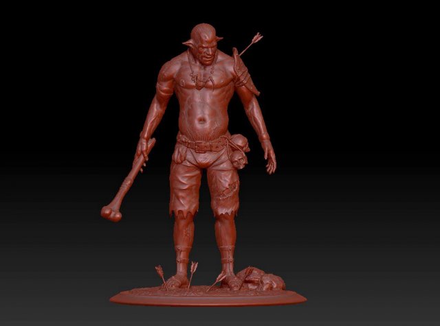 troll Model 3D .c4d .max .obj .3ds .fbx .stl .blend 