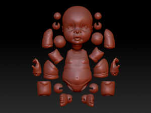 baby puppe 3Dモデル