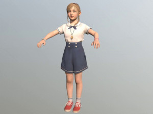 girl kid 3Dモデル