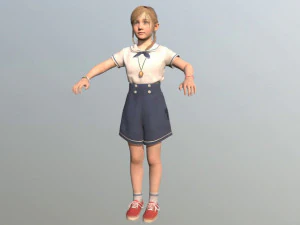 girl kid 3D Model