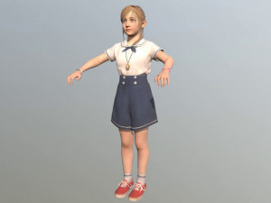 girl kid 3Dモデル