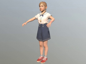 girl kid 3Dモデル