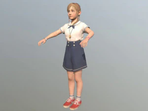 girl kid 3D Model