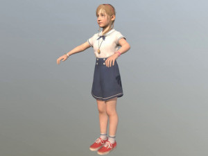 girl kid 3Dモデル