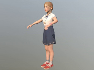 girl kid 3Dモデル