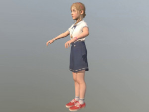 girl kid 3Dモデル