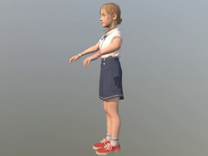 girl kid 3Dモデル