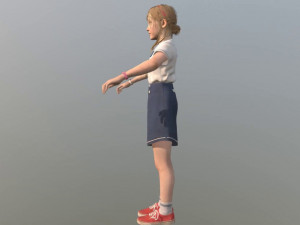 girl kid 3Dモデル