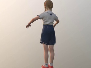 girl kid 3Dモデル