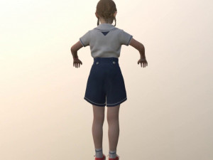 girl kid 3Dモデル