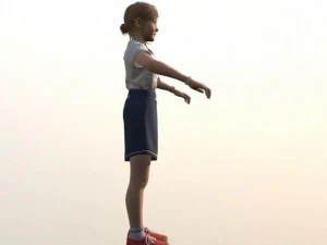 girl kid 3D Model