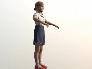 girl kid 3D Model