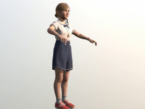 girl kid 3Dモデル