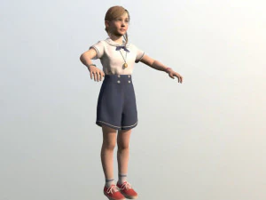 girl kid 3D Model
