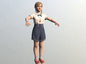 girl kid 3D Model