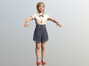 girl kid 3Dモデル