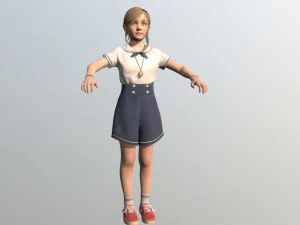 girl kid 3D Model