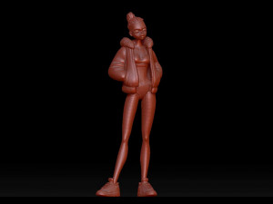 cute girl Modèle 3D