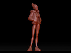 cute girl Modèle 3D
