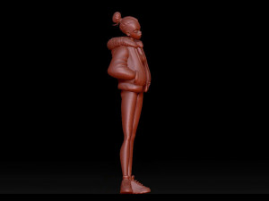cute girl Modèle 3D