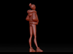 cute girl Modèle 3D