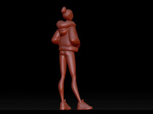 cute girl Modèle 3D