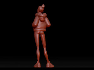 cute girl Modèle 3D