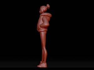 cute girl Modèle 3D